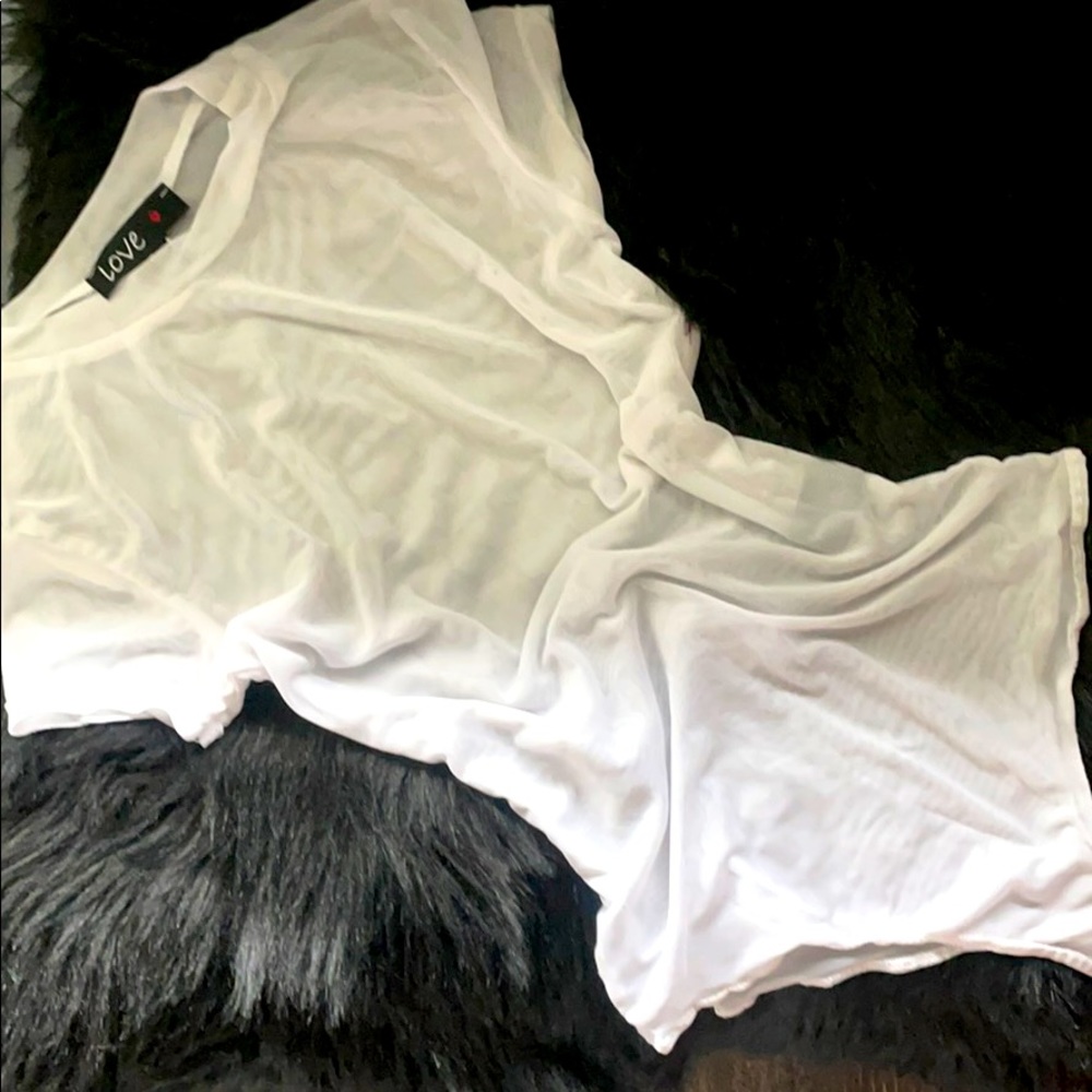 White Mesh Bodysuit